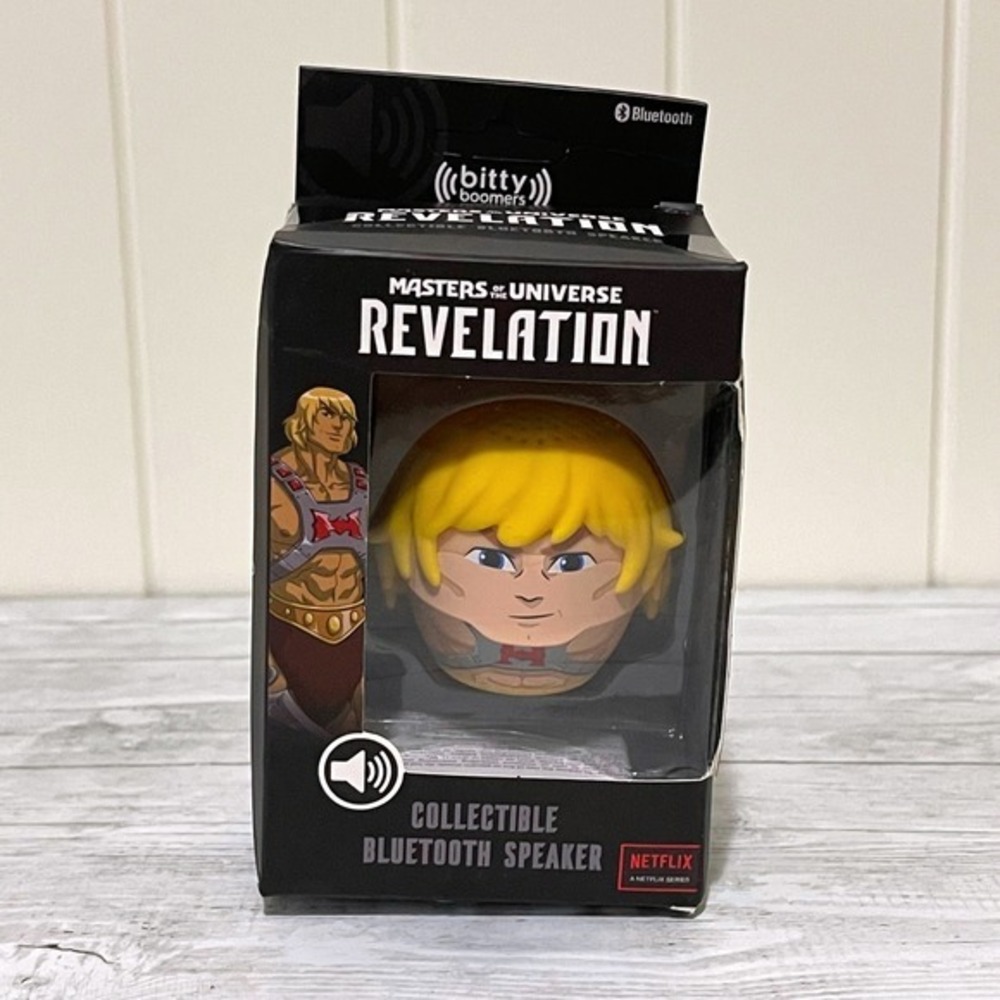Bitty Boomers Masters of the Universe Revelation He-Man Bluetooth Speaker NEW